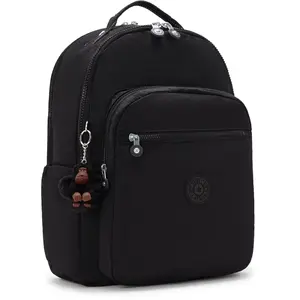 Comparateur de prix : Kipling Sac À Dos Seoul Lap True Black Noir Grand Femme 100% Polyamide