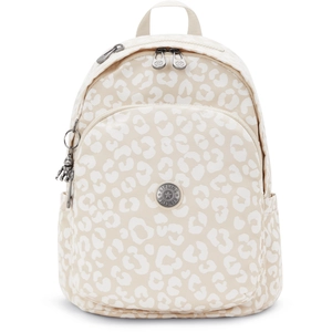 Kipling Sac À Dos Delia White Cheetah J Imprimé Moyen Femme 51% Polyam... pas cher