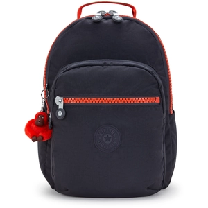 Kipling Sac À Dos Bold Seoul Lap Iron Bold Zip Bleu Grand Femme 100% P... pas cher