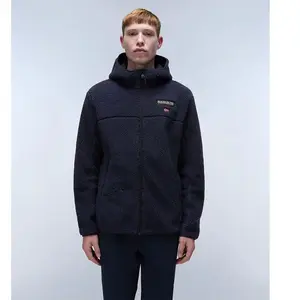 Napapijri Polaire à capuche zippé T-Tynik bleu 3XL pas cher