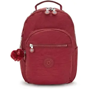 Sac à dos - Kipling - Basic Seoul Backpack S - Rouge Funky - 34x24x7 cm - 490g pas cher