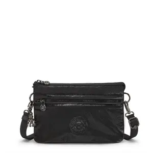 Kipling Sac Bandoulière Riri Zip Jet Black Glam Noir Petit Femme 70% P... pas cher