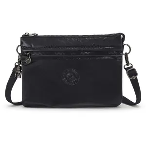 Kipling Sac Bandoulière Riri L Zip Jet Black Glam Noir Standard Femme ...Vendu parkipling