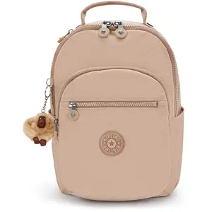 Kipling Sac À Dos Seoul S Light Clay Sand Rose Petit Femme 100% Polyam... pas cher
