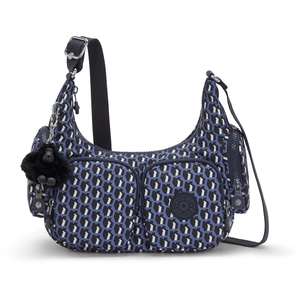 Kipling Sac Bandoulière Rikka S 3d K Blue Imprimé Petit Femme 100% Rec... pas cher