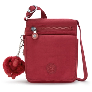 Kipling New Eldorado, Petit Sac à bandoulière, 2 x 80 x 38 cm, Funky Red (Rouge) pas cher