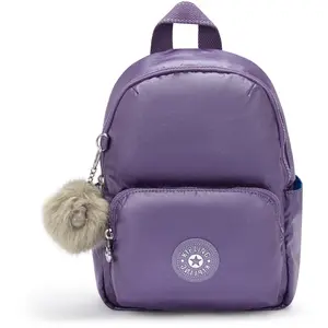 Kipling Sac À Dos Zinna Metallic Mauve Petit Femme 100% Polyamide pas cher