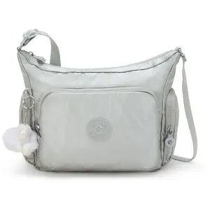 Kipling Sac Bandoulière Gabb S New Bright Metallic Argenté Standard Femme 100% Polyamide