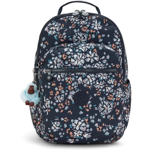 Kipling Sac À Dos Seoul College Flower Field Imprimé Grand Femme 100% Recycled Polyester pas cher