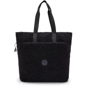 Kipling Fourre Tout Glynn Black Fuzz Noir Grand Femme 100% PolyesterVendu parkipling