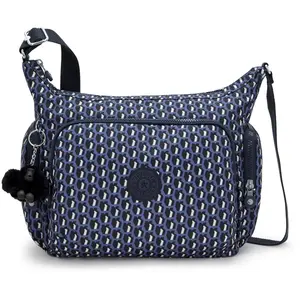 Kipling Sac Bandoulière Gabb 3d K Blue Imprimé Grand Femme 100% Recycled Polyester pas cher