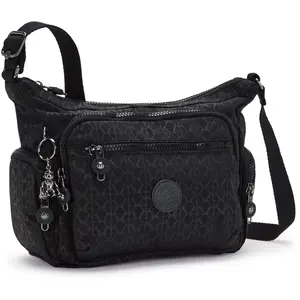 Comparateur de prix : Kipling GABBIE S Petit sac à bandoulière, Signature Emb (Noir)