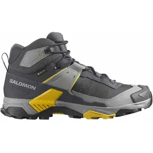 Bottes Salomon X Ultra 5 Mid GORE-TEX gris foncé jaune - 44(2/3) pas cher