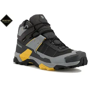 Bottes Salomon X Ultra 5 Mid GORE-TEX gris foncé jaune - 46(2/3) pas cher