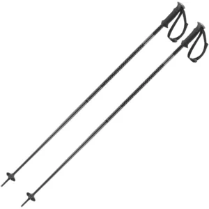 Salomon - Bâtons de ski alpin - Polar Black en Aluminium - Taille 110 cm - Noir pas cher