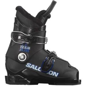 Salomon - Chaussures de ski - Team T2 Black/Race Blue/White - Taille Enfant 19 - Noir pas cher