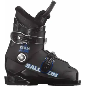 Salomon - Chaussures de ski - Team T2 Black/Race Blue/White - Taille Enfant 20 - Noir pas cher