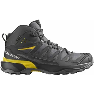 Bottes Salomon X Ultra 360 Mid GORE-TEX gris foncé jaune - 42 pas cher