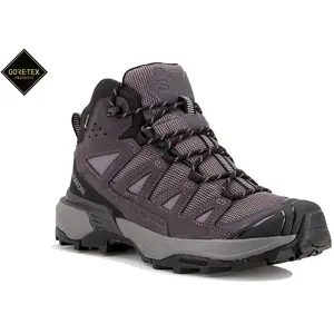 Bottes Salomon X Ultra 360 Leather Mid GORE-TEX gris foncé femme - 40 pas cher