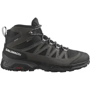 Salomon Chaussures X Ward Leather Mid Gtx - 471817 Gris - 42 2/3 pas cher