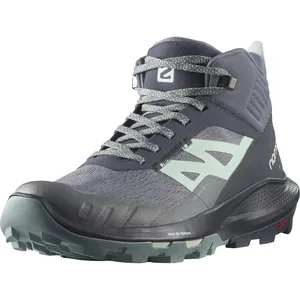 SALOMON Femme Chaussures Outpulse Mid GTX W Ebène/Qush/Ebon Basket, Ebony Quiet Shade Ebony, 37 1/3 EU pas cher