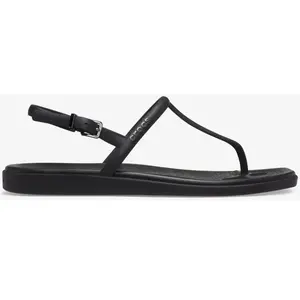 Crocs Femme Miami Thong Flip Tongues, Noir, 34/35 EU