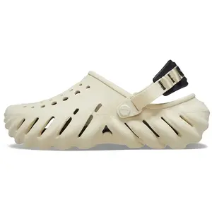 Comparateur de prix : Crocs - Sandales en mousse - Echo Clog Bone/Black  - Taille 42-43 - Beige