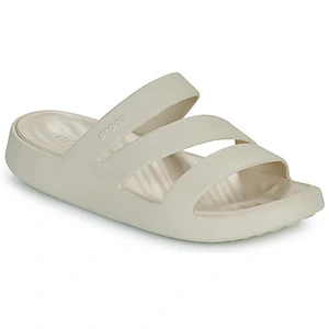 Comparateur de prix : Claquettes Crocs Getaway Strappy beige femme - 39-40