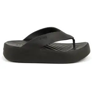 Comparateur de prix : Crocs - Women's Getaway Platform Flip - Sandales taille 9, noir
