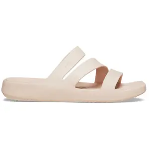 Comparateur de prix : Crocs - Women's Getaway Strappy - Sandales taille 9, beige/blanc