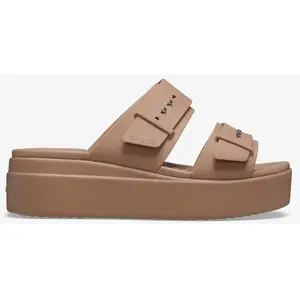 Comparateur de prix : Crocs Brooklyn Buckle Low Wedge Sandale cale Femme, Latte, 41/42 EU