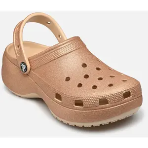 Classic Platform Glitter Clog W par Crocs Beige 42 - 43 Femme pas cher