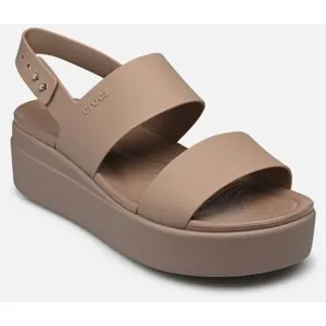 Comparateur de prix : Crocs Crocs Brooklyn Low Wedge - Sandales femme Latte / Mushroom 39 - 40