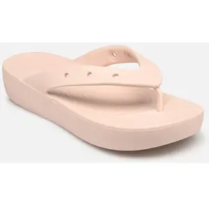 Crocs - Women's Classic Platform Flip - Sandales taille 11, rose pas cher
