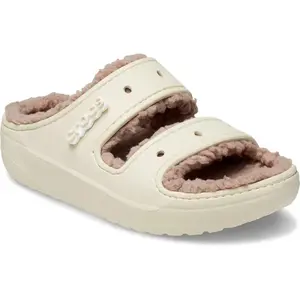 Crocs Classic Cozzzy Sandal, Unisexe-Adulte, Champignon os, 41/42 EU pas cher