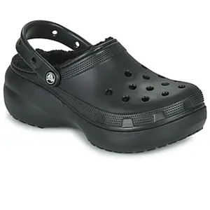 Comparateur de prix : Sabots femme Crocs Classic Platform Lined Noir 37/38 207938-001
