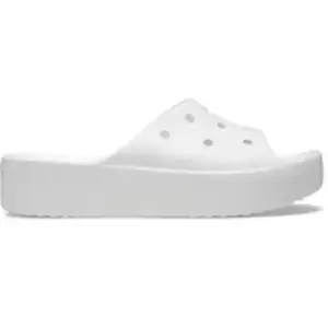 Comparateur de prix : Claquettes Crocs Classic Platform Slide blanc femme - 38-39