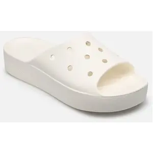 Classic Platform Slide Whi par Crocs Blanc 42 - 43 Femme pas cher