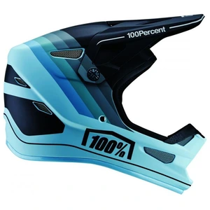 100percent Casque vélo intégral 100% Status Decline gris/bleu- XL pas cher