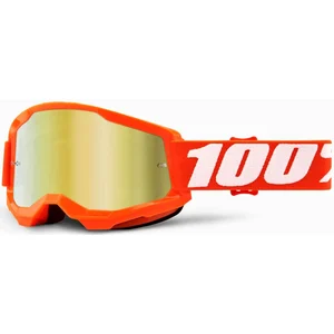 Comparateur de prix : 100% Strata 2 Lunettes de motocross, blanc-orange pour Hommes