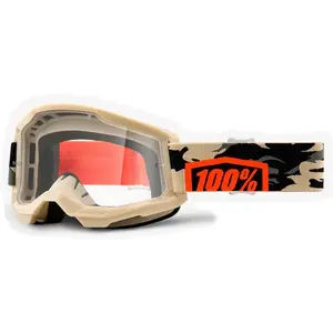 Comparateur de prix : 100% Strata 2 Kombat Lunettes de motocross, noir-gris-vert-brun pour Hommes