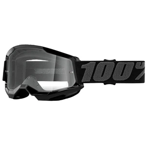 Générique 100% Motocross Brille Strata 2 Klar, Schwarz, HU-GOG-1055 pas cher