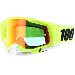 Comparateur de prix : 100% Racecraft II Lunettes de motocross, jaune pour Hommes
