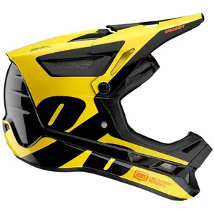 Comparateur de prix : Casque vélo intégral 100% Aircraft Trigger jaune/noir- XL