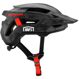 100% Altis Casque de vélo, noir-rouge pour Hommes pas cher