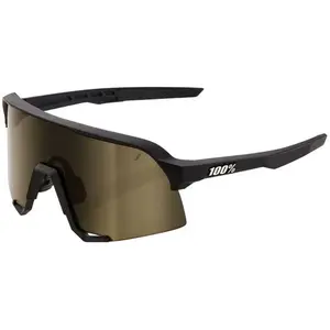 Lunettes 100% S3 noir Soft Tact avec verre à effet miroir Soft Gold pas cher