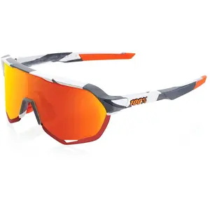 100percent Lunettes 100  s2 soft tact gris camo   verres miroir hiper rouge multilayer