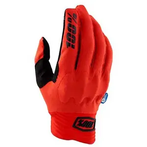 100percent Gants longs 100 cognito smart shock rouge pas cher