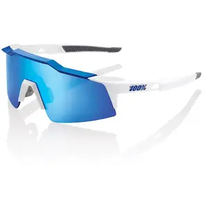 Comparateur de prix : Lunettes 100  speedcraft sl blanc bleu   verres hiper miroir bleu