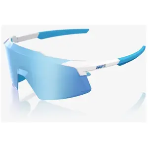 Comparateur de prix : Lunettes 100% Aerocraft Matte White avec lentille HiPER Blue Mirror